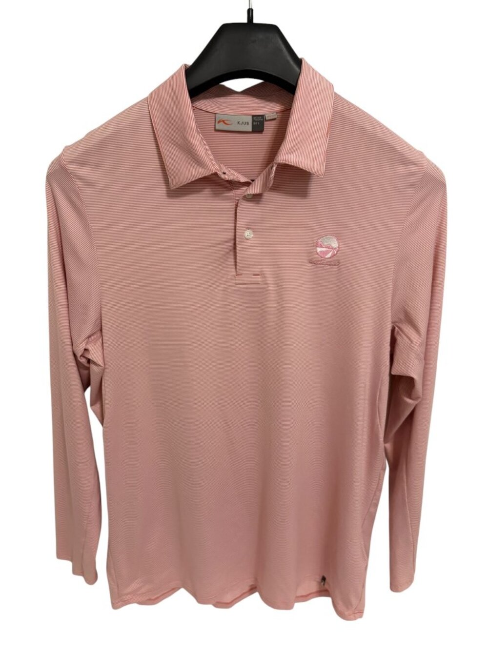 KJUS Sand Valley GC Quarter Button LS Shirt Embroidered Logo Size Large